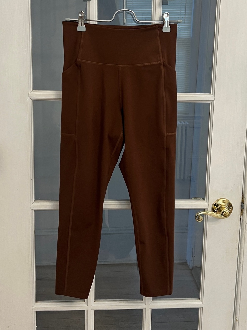GIRLFRIEND COLLECTIVE Women's Dark Brown High Waist 7/8 Leggings Size M